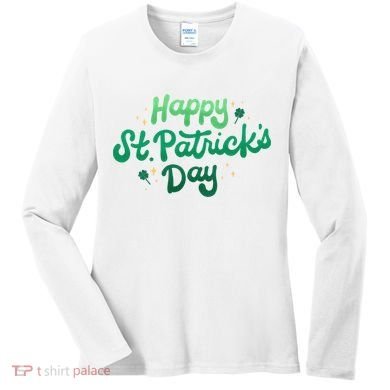 Happy St Patrick's Day Holiday Gift Women's Long Sleeve Shirt