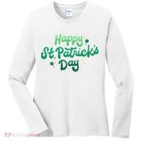 Happy St Patrick's Day Holiday Gift Women's Long Sleeve Shirt thumb 0