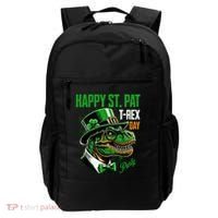 Happy St Pat Rex Day Dino St Patricks Day Backpack thumb 0