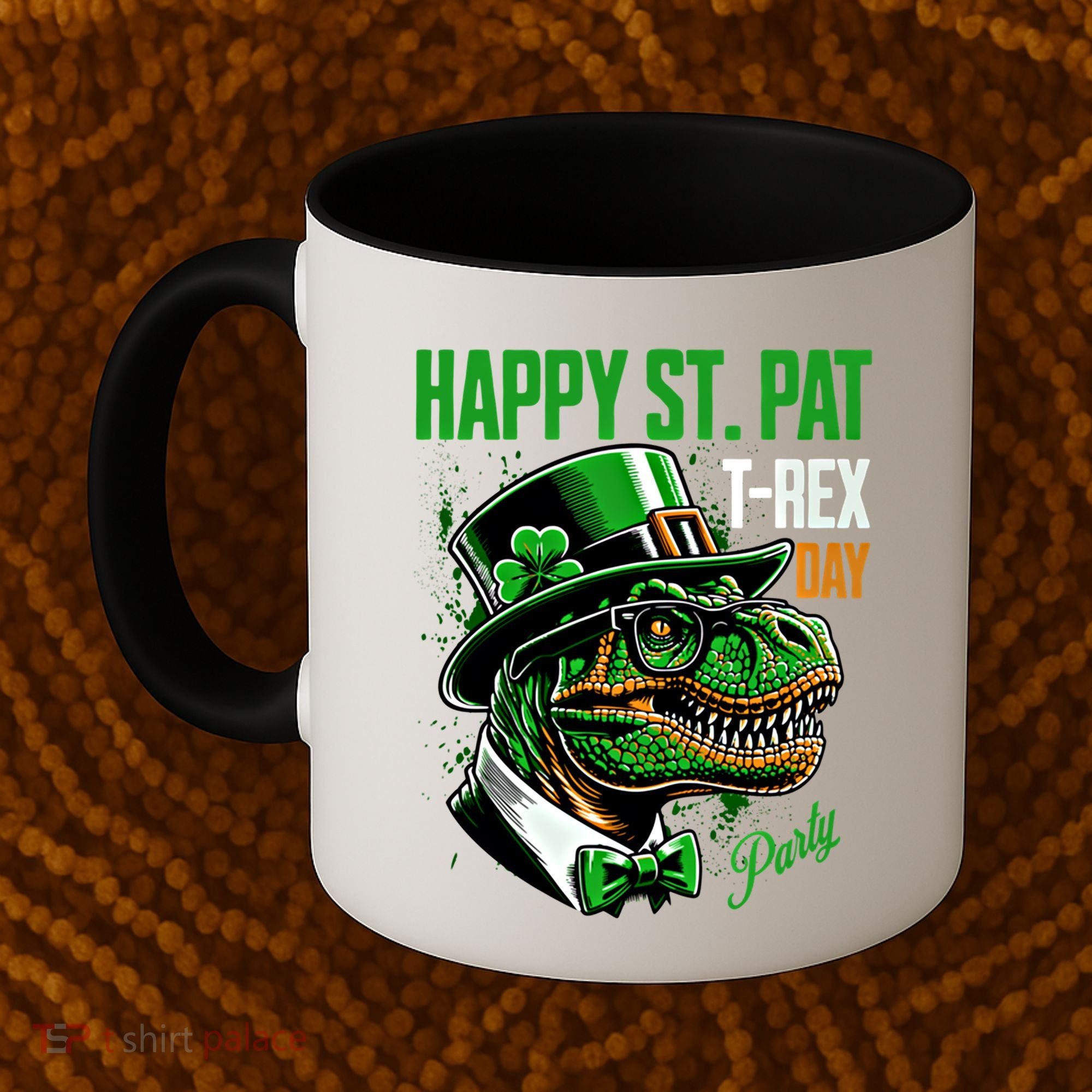 Happy St Pat Rex Day Dino St Patricks Day Coffee Mug