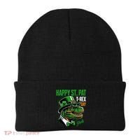 Happy St Pat Rex Day Dino St Patricks Day Beanie thumb 0