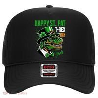 Happy St Pat Rex Day Dino St Patricks Day Hat thumb 0