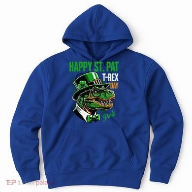 Happy St Pat Rex Day Dino St Patricks Day Hoodie