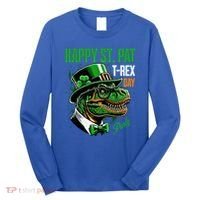Happy St Pat Rex Day Dino St Patricks Day Long Sleeve Shirt thumb 0