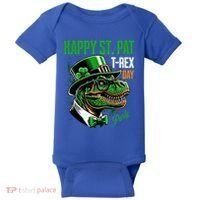 Happy St Pat Rex Day Dino St Patricks Day Baby Bodysuit thumb 0