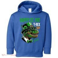 Happy St Pat Rex Day Dino St Patricks Day Toddler Hoodie thumb 0