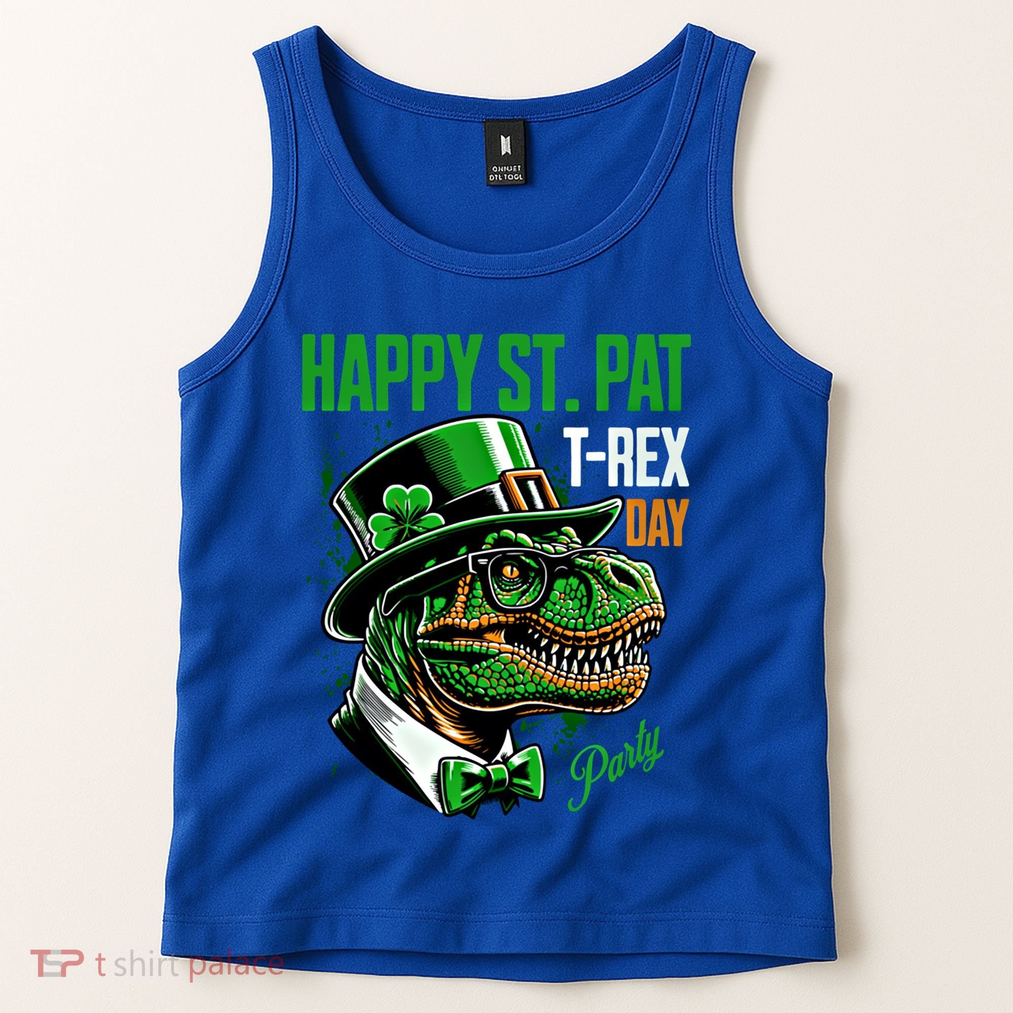 Happy St Pat Rex Day Dino St Patricks Day Tank Top