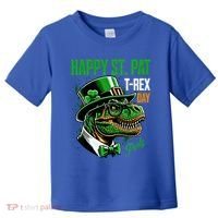 Happy St Pat Rex Day Dino St Patricks Day Toddler T-Shirt thumb 0