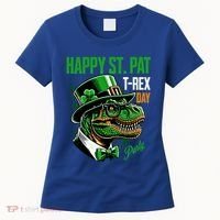 Happy St Pat Rex Day Dino St Patricks Day Women's T-Shirt thumb 0