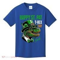 Happy St Pat Rex Day Dino St Patricks Day Kids T-Shirt thumb 0