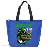 Happy St Pat Rex Day Dino St Patricks Day Tote Bag thumb 0