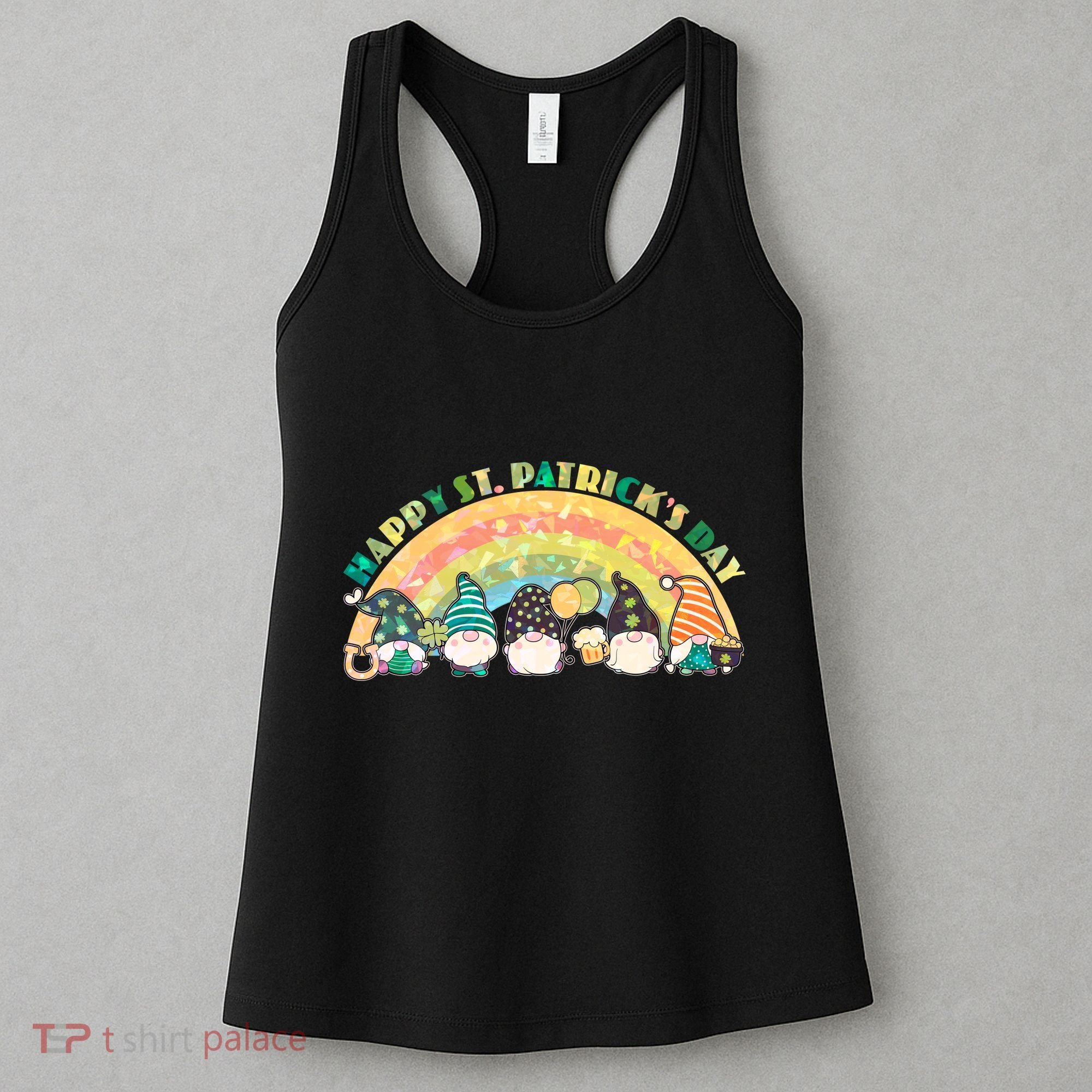 Happy St. PatrickS Day Leprechaun Gnomes Women's Tank Top