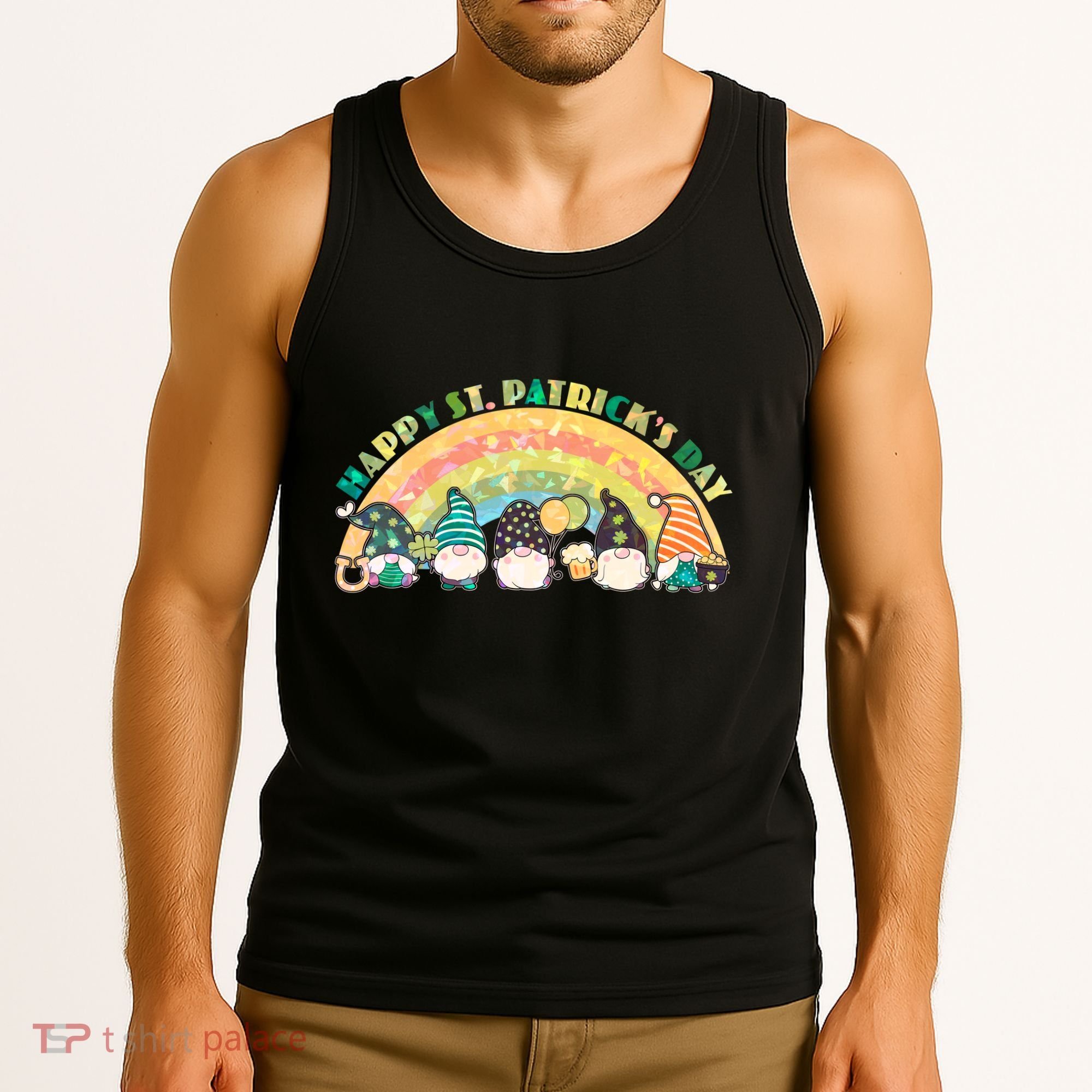 Happy St. PatrickS Day Leprechaun Gnomes Tank Top