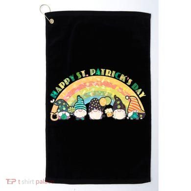 Happy St. PatrickS Day Leprechaun Gnomes Golf Towel