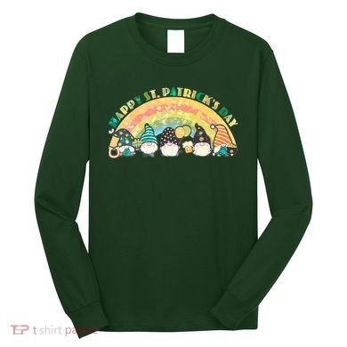 Happy St. PatrickS Day Leprechaun Gnomes Long Sleeve Shirt