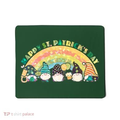 Happy St. PatrickS Day Leprechaun Gnomes Mousepad