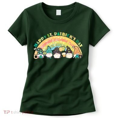Happy St. PatrickS Day Leprechaun Gnomes Women's T-Shirt