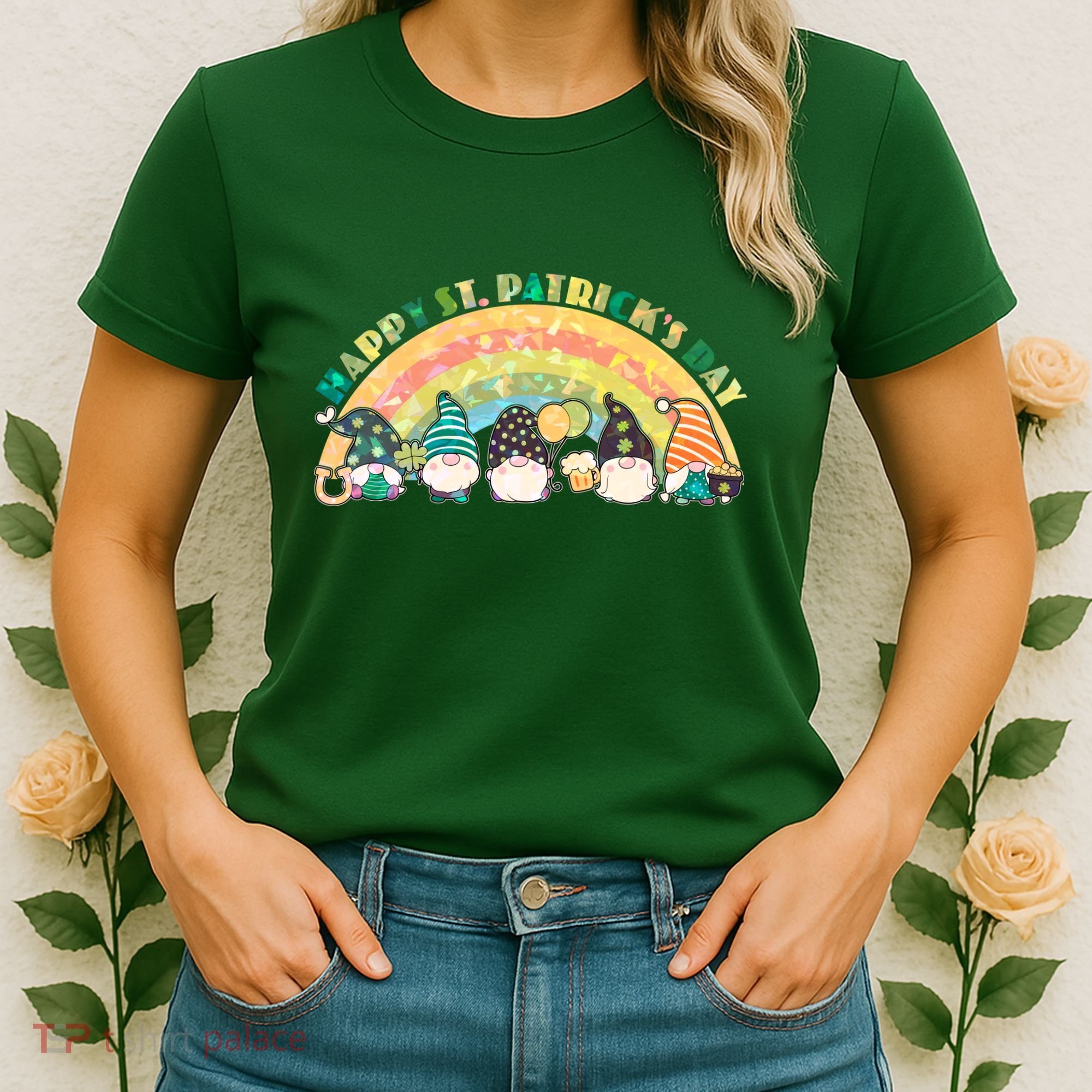Happy St. PatrickS Day Leprechaun Gnomes Women's T-Shirt
