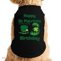 Happy St Patricks Day And Yes ItS My 3rd Birthday Doggie Tank thumb 0