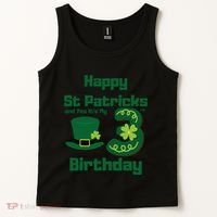 Happy St Patricks Day And Yes ItS My 3rd Birthday Tank Top thumb 2