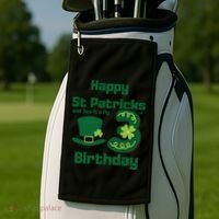 Happy St Patricks Day And Yes ItS My 3rd Birthday Golf Towel thumb 2