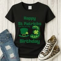Happy St Patricks Day And Yes ItS My 3rd Birthday Women's T-Shirt thumb 3