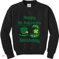 Happy St Patricks Day And Yes ItS My 3rd Birthday Kids Sweatshirt thumb 0