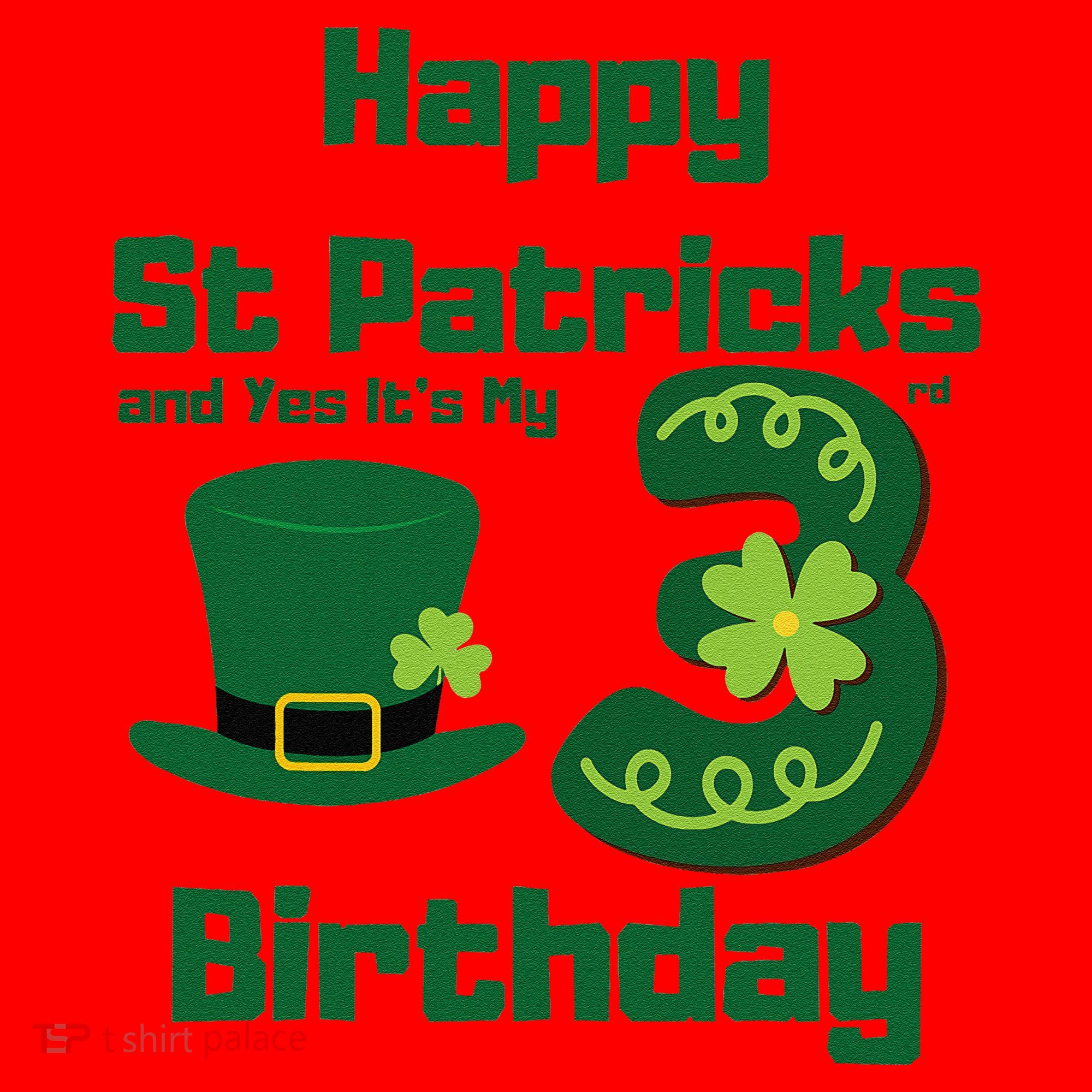 Happy St Patricks Day And Yes ItS My 3rd Birthday Santa Hat