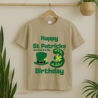 Happy St Patricks Day And Yes ItS My 3rd Birthday T-Shirt thumb 2