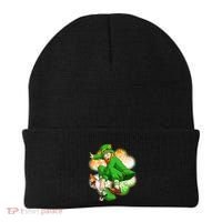 Happy St Patricks Day Skateboarding Leprechaun Beanie thumb 0