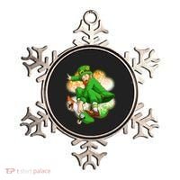 Happy St Patricks Day Skateboarding Leprechaun Ornament thumb 0