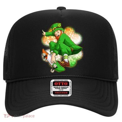 Happy St Patricks Day Skateboarding Leprechaun Hat