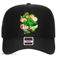 Happy St Patricks Day Skateboarding Leprechaun Hat thumb 0
