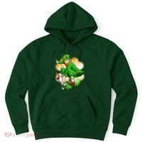 Happy St Patricks Day Skateboarding Leprechaun Hoodie thumb 0