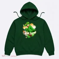 Happy St Patricks Day Skateboarding Leprechaun Hoodie thumb 0