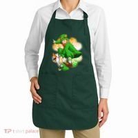 Happy St Patricks Day Skateboarding Leprechaun Apron thumb 2
