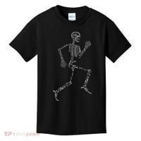Human Skeleton Running Bone Names Anatomy Labels for Geeks Kids T-Shirt thumb 0