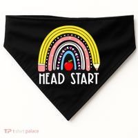 Head Start Rainbow Headstart Teacher First Day Of School USA-Made Doggie Bandana thumb 0