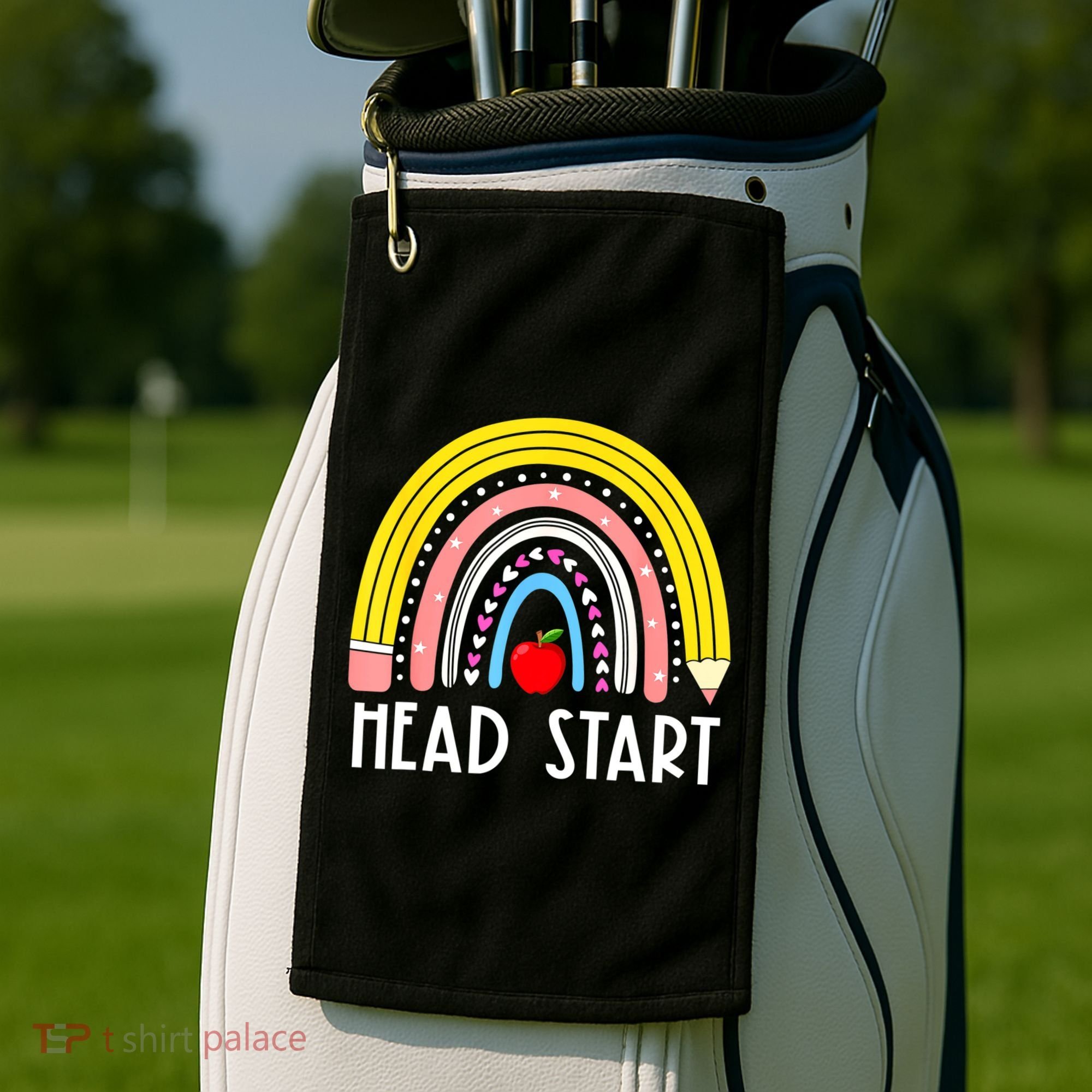 Head Start Rainbow Headstart Teacher First Day Of School Golf Towel