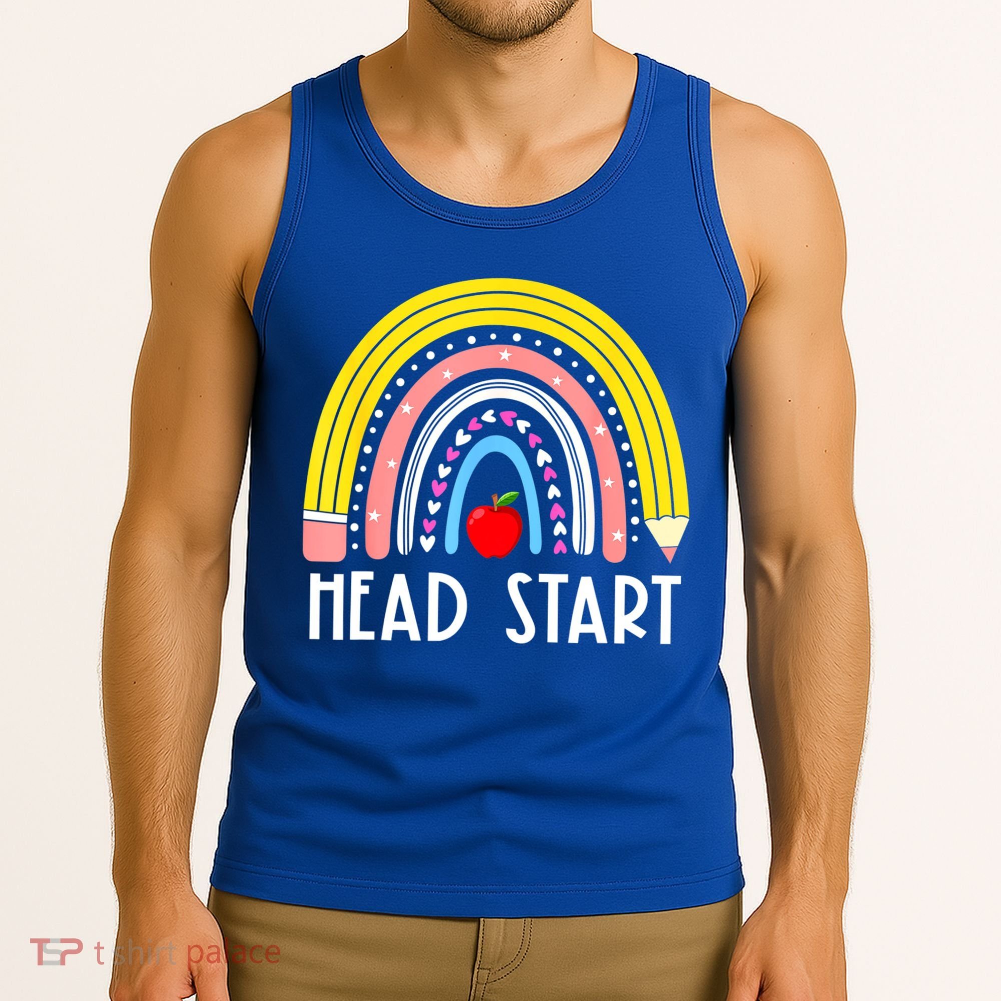 Head Start Rainbow Headstart Teacher First Day Of School Tank Top