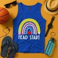 Head Start Rainbow Headstart Teacher First Day Of School Tank Top thumb 4