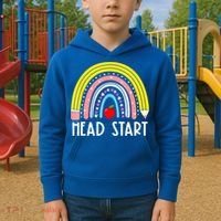 Head Start Rainbow Headstart Teacher First Day Of School Kids Hoodie thumb 2