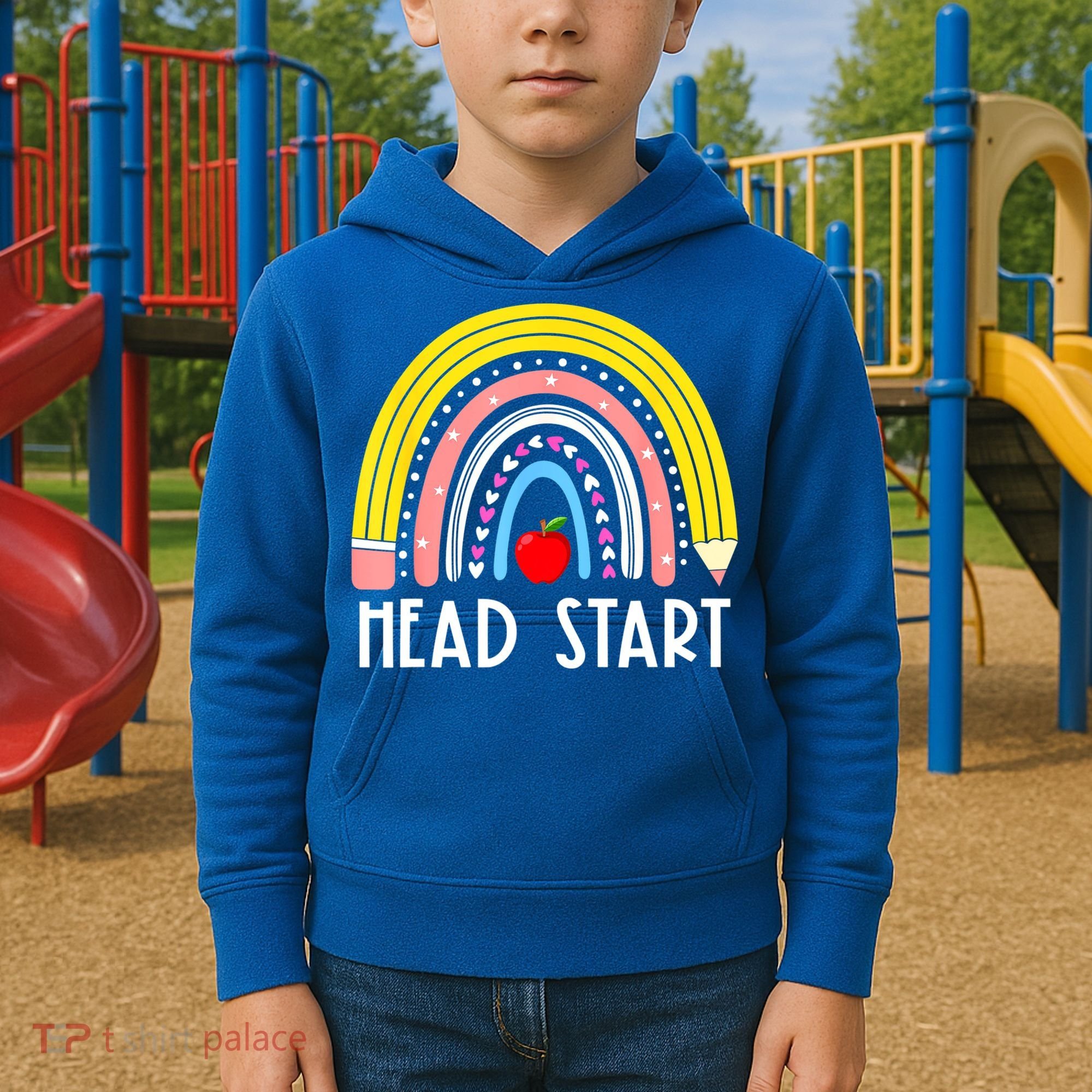 Head Start Rainbow Headstart Teacher First Day Of School Kids Hoodie
