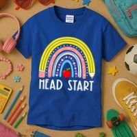 Head Start Rainbow Headstart Teacher First Day Of School Kids T-Shirt thumb 3