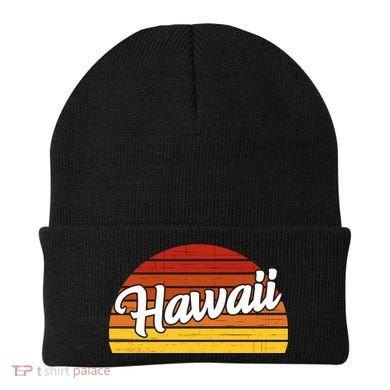 Hawaii Sunset Retro Vintage Beanie