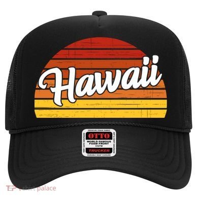 Hawaii Sunset Retro Vintage Hat
