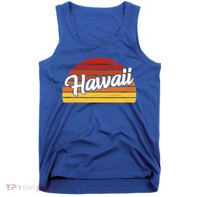 Hawaii Sunset Retro Vintage Tank Top