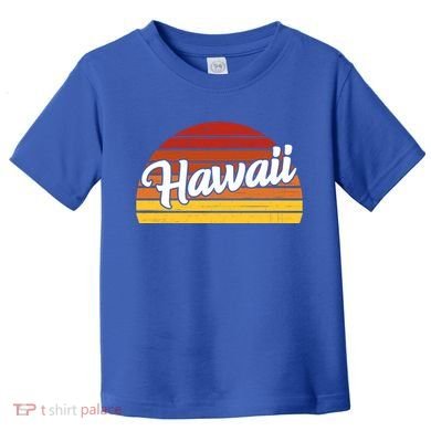 Hawaii Sunset Retro Vintage Toddler T-Shirt