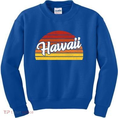 Hawaii Sunset Retro Vintage Kids Sweatshirt