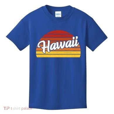 Hawaii Sunset Retro Vintage Kids T-Shirt